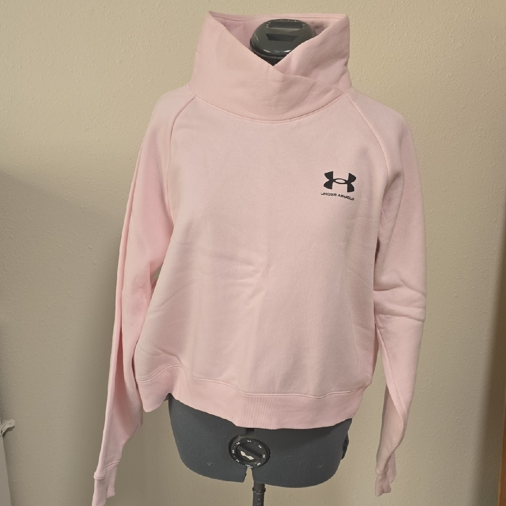 Under Armour Light Pink High-Collar Sweatshirt